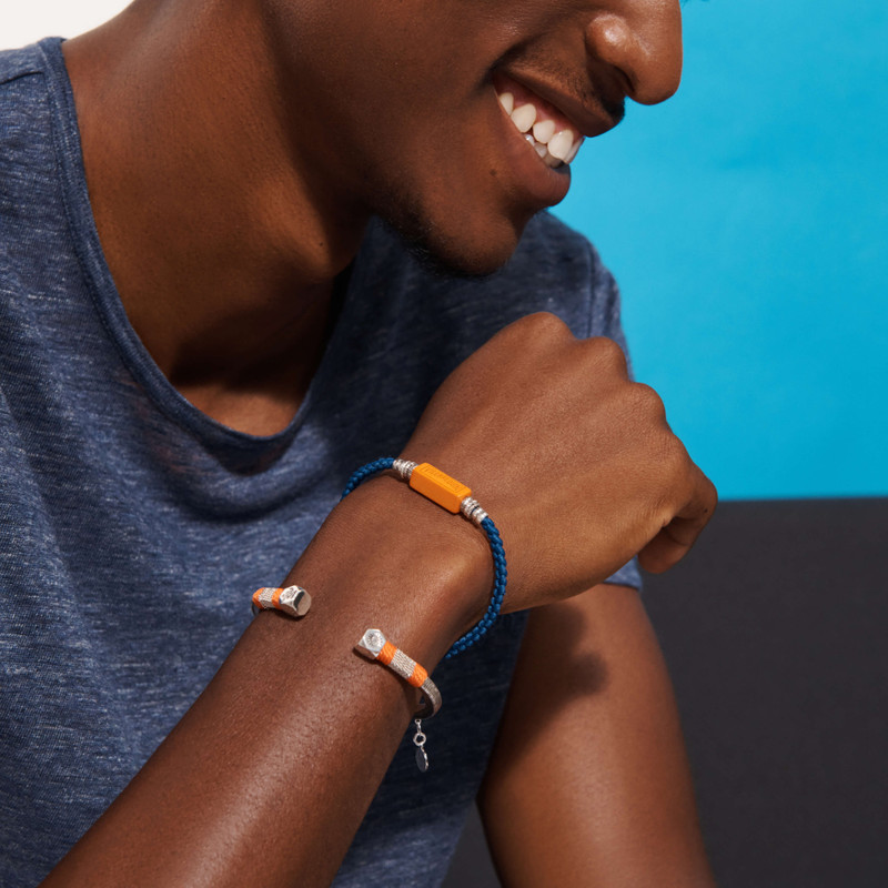 Vilebrequin Men silvered Jonc Bracelet - Vilebrequin x Gas Bijoux outlook