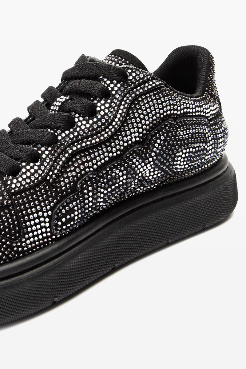 puff crystal hotfix sueded sneaker 2