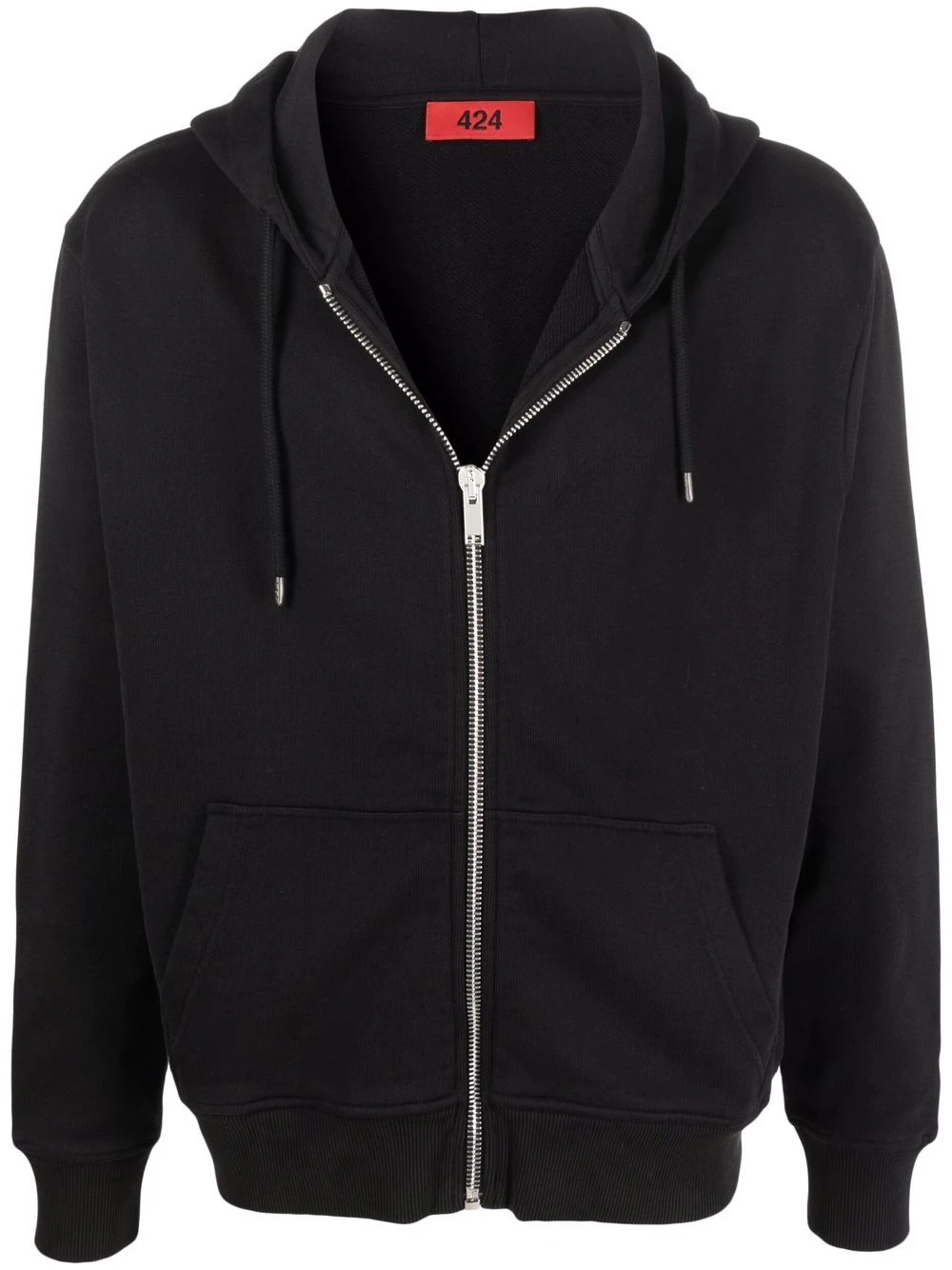 zip-up hooded sweatshirt - 1