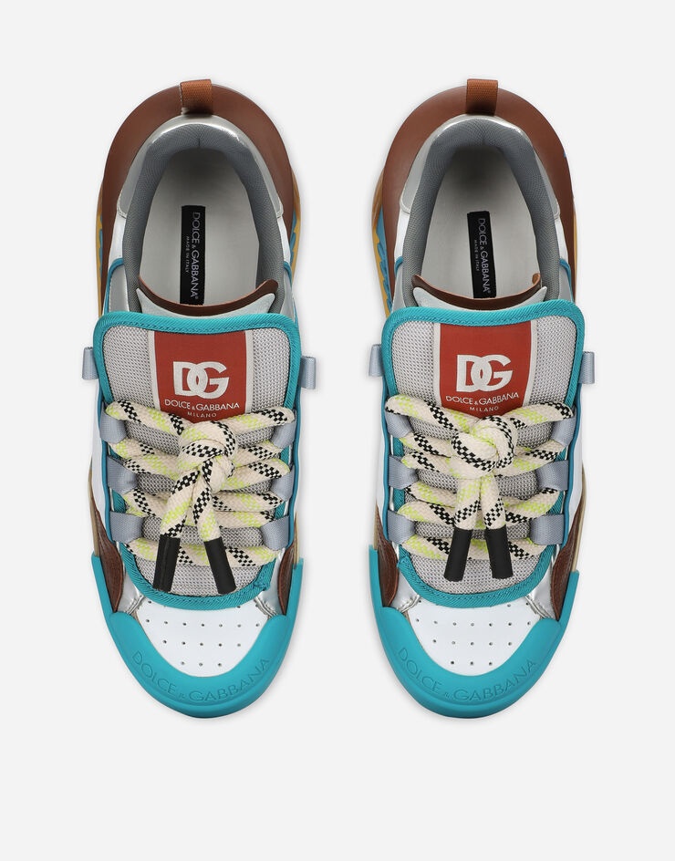 Mixed-material Portofino sneakers - 4