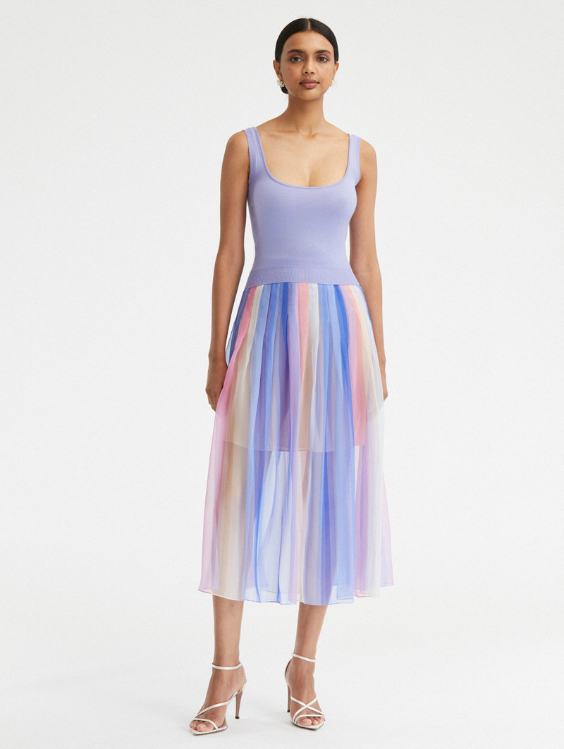 Oscar de la Renta WISTERIA SCOOP NECK TANK outlook