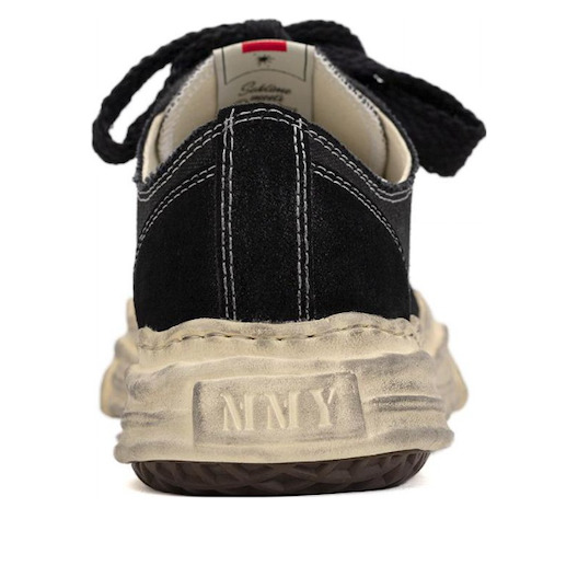 Maison MIHARA YASUHIRO Hank Distressed Canvas Low 'Black' A10FW715-BLACK - 4