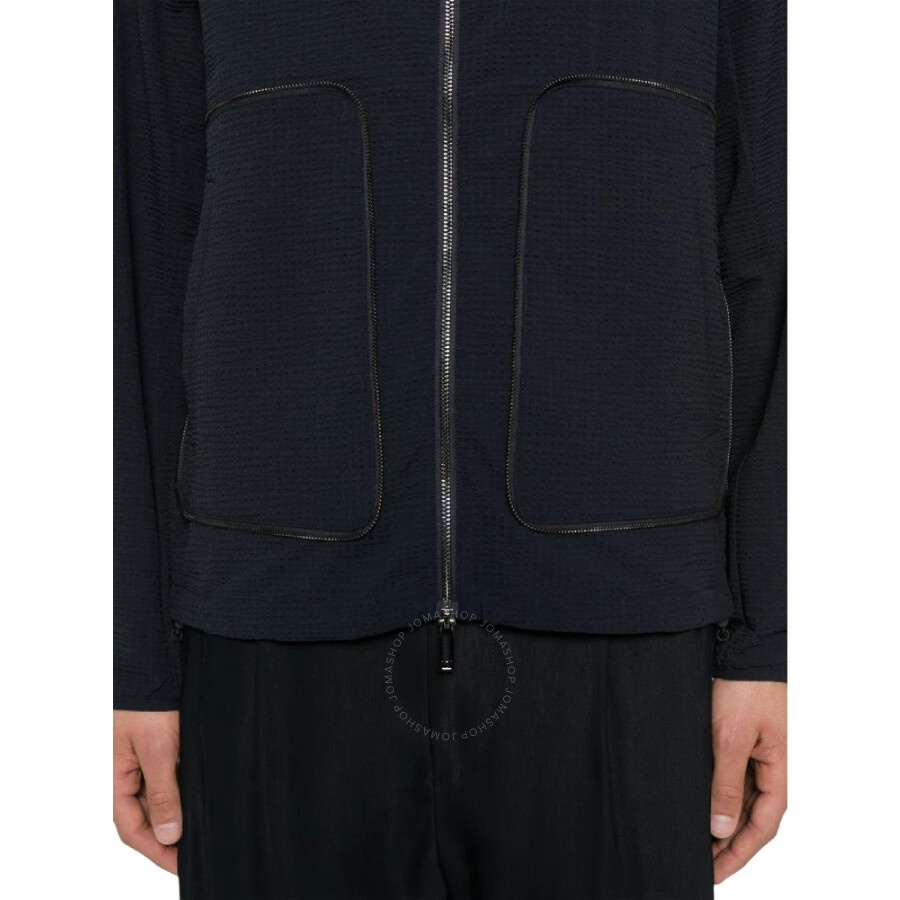Emporio Armani Technical-Seersucker Hooded Blouson - 3