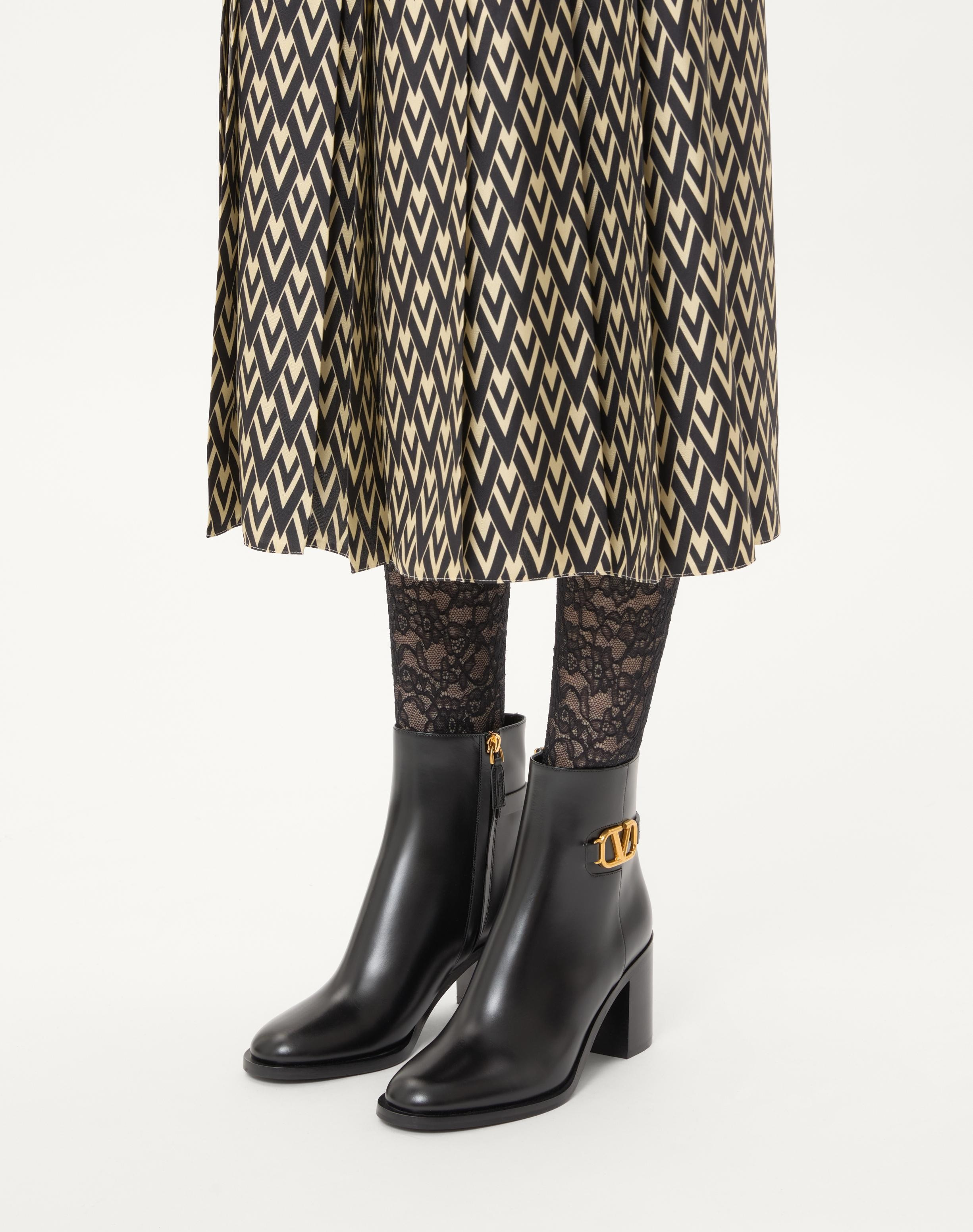 VLOGO SIGNATURE CALFSKIN ANKLE BOOT 75MM - 2