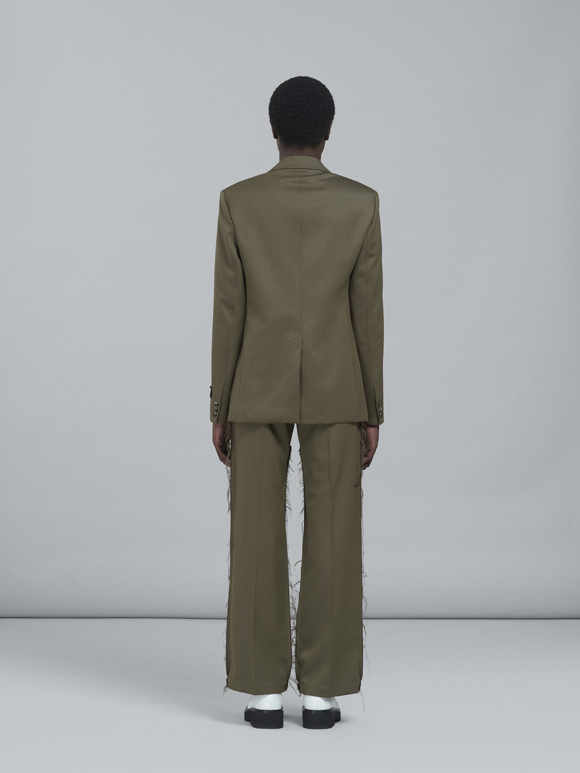 WOOL GABARDINE BLAZER - 3