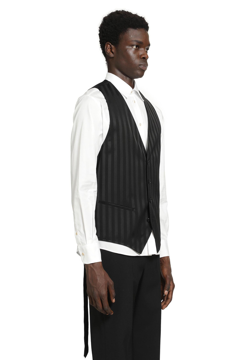 Ann Demeulemeester Juikko Striped Satin Waistcoat outlook
