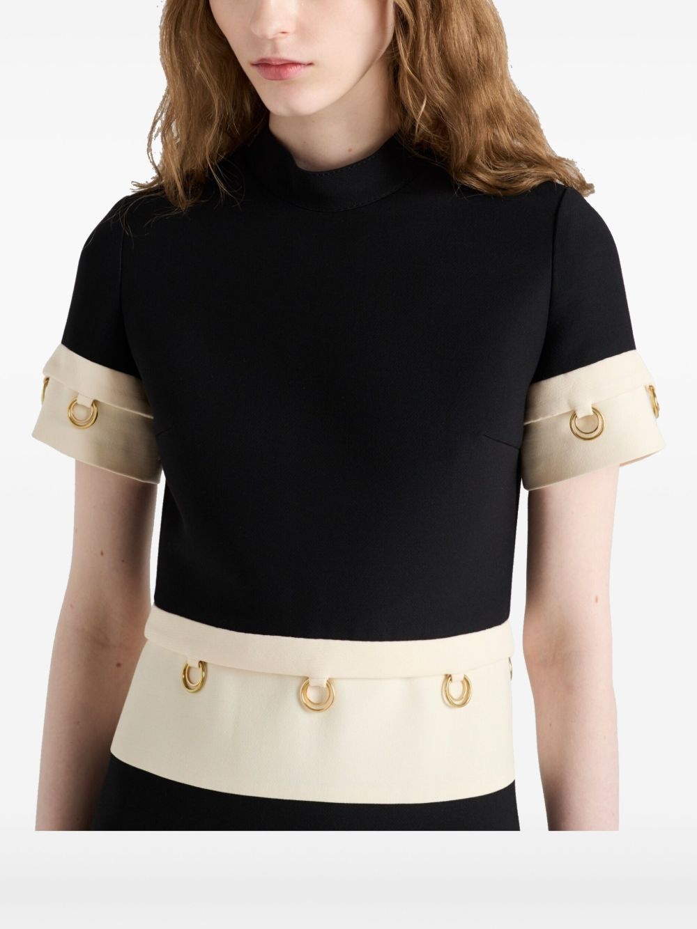 ring-detail midi dress - 4