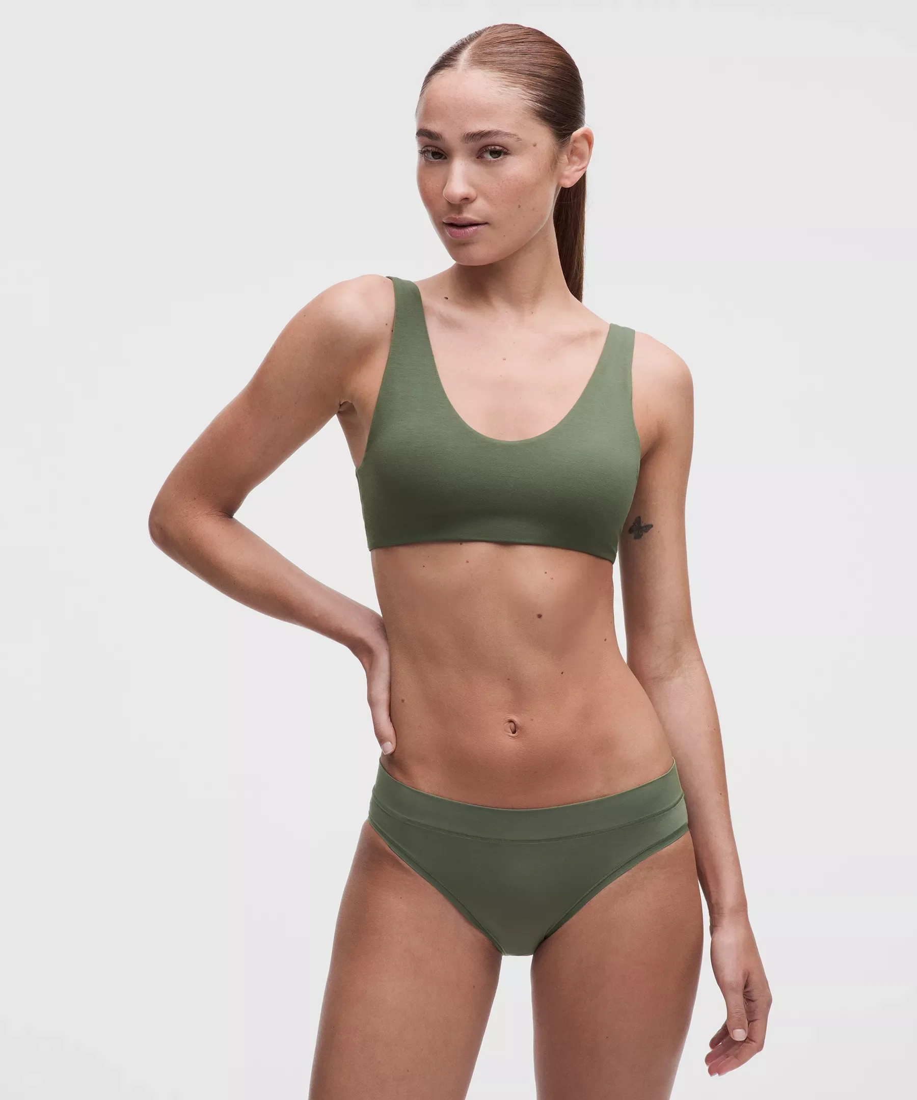 UnderEase Scoop-Neck Bralette A-C Cups - 1