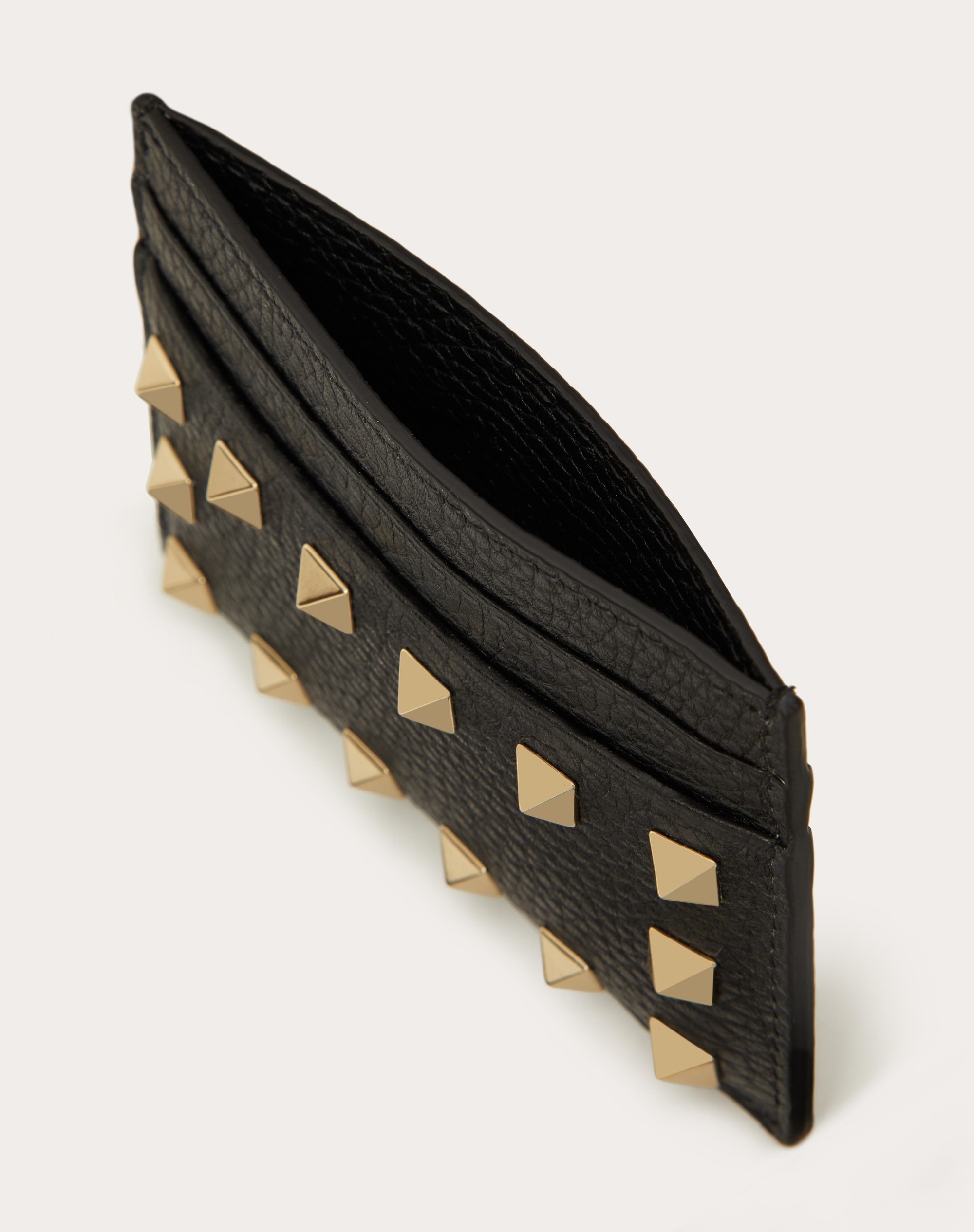 ROCKSTUD GRAINY CALFSKIN CARDHOLDER - 5