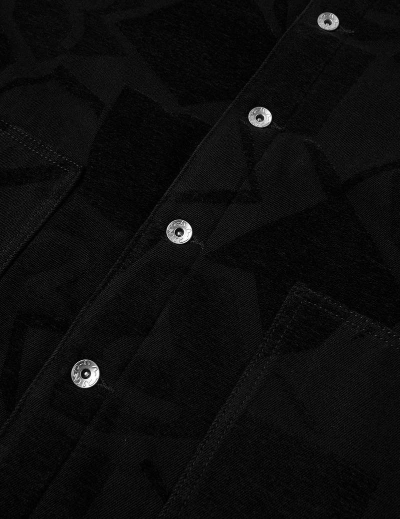 Allover Seagull Jacquard  Regular Fit Chore Jacket 7