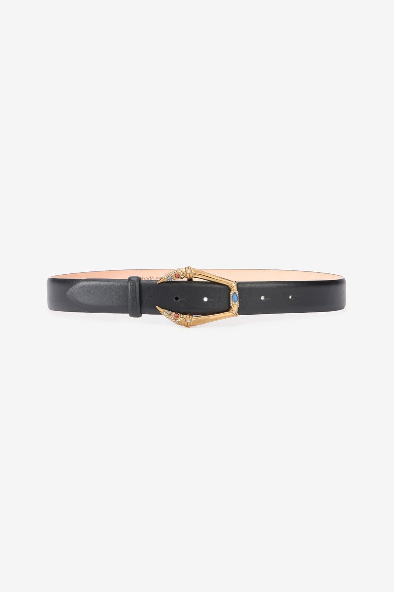 Black belt with jeweled buckle 1