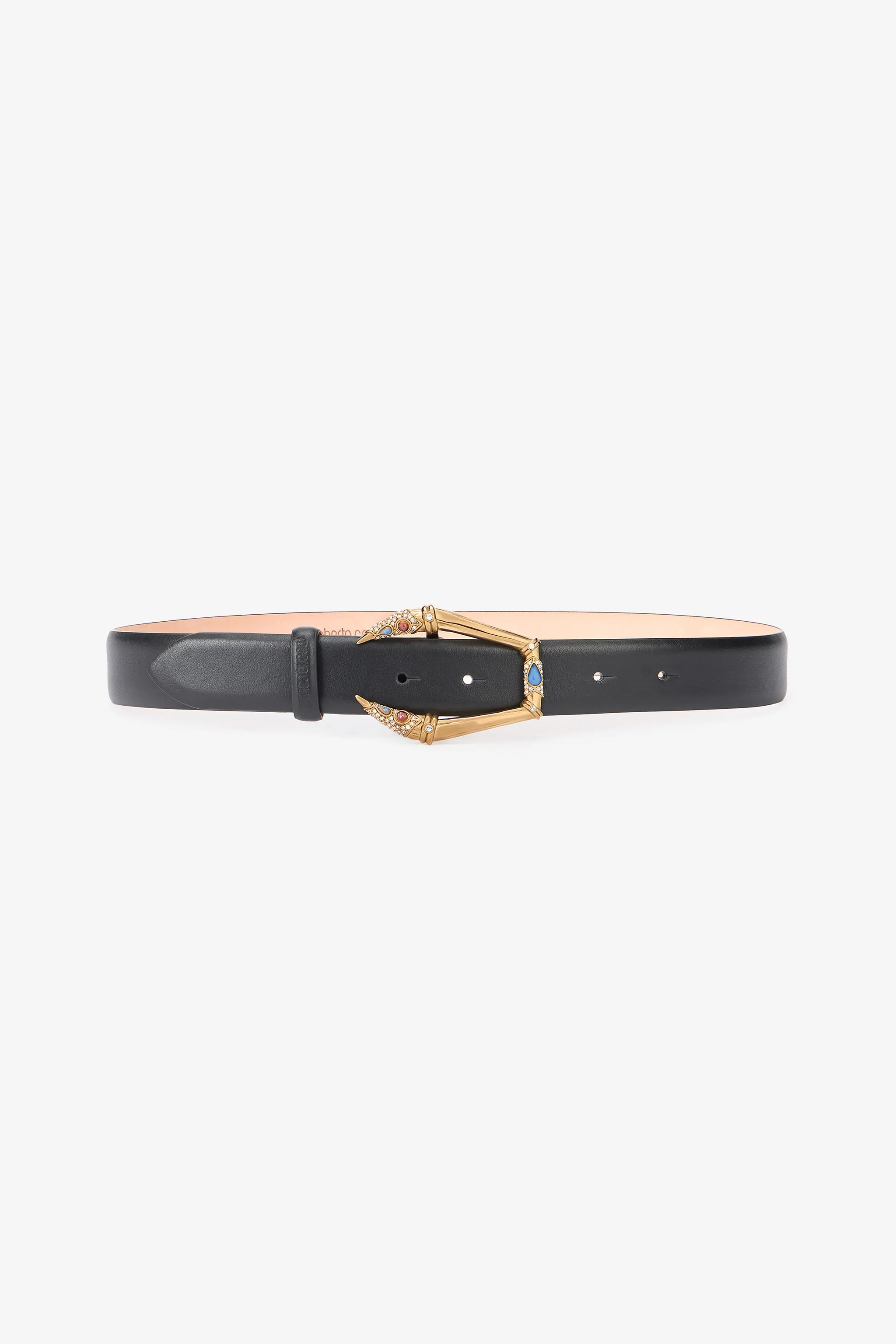 Black belt with jeweled buckle - 1
