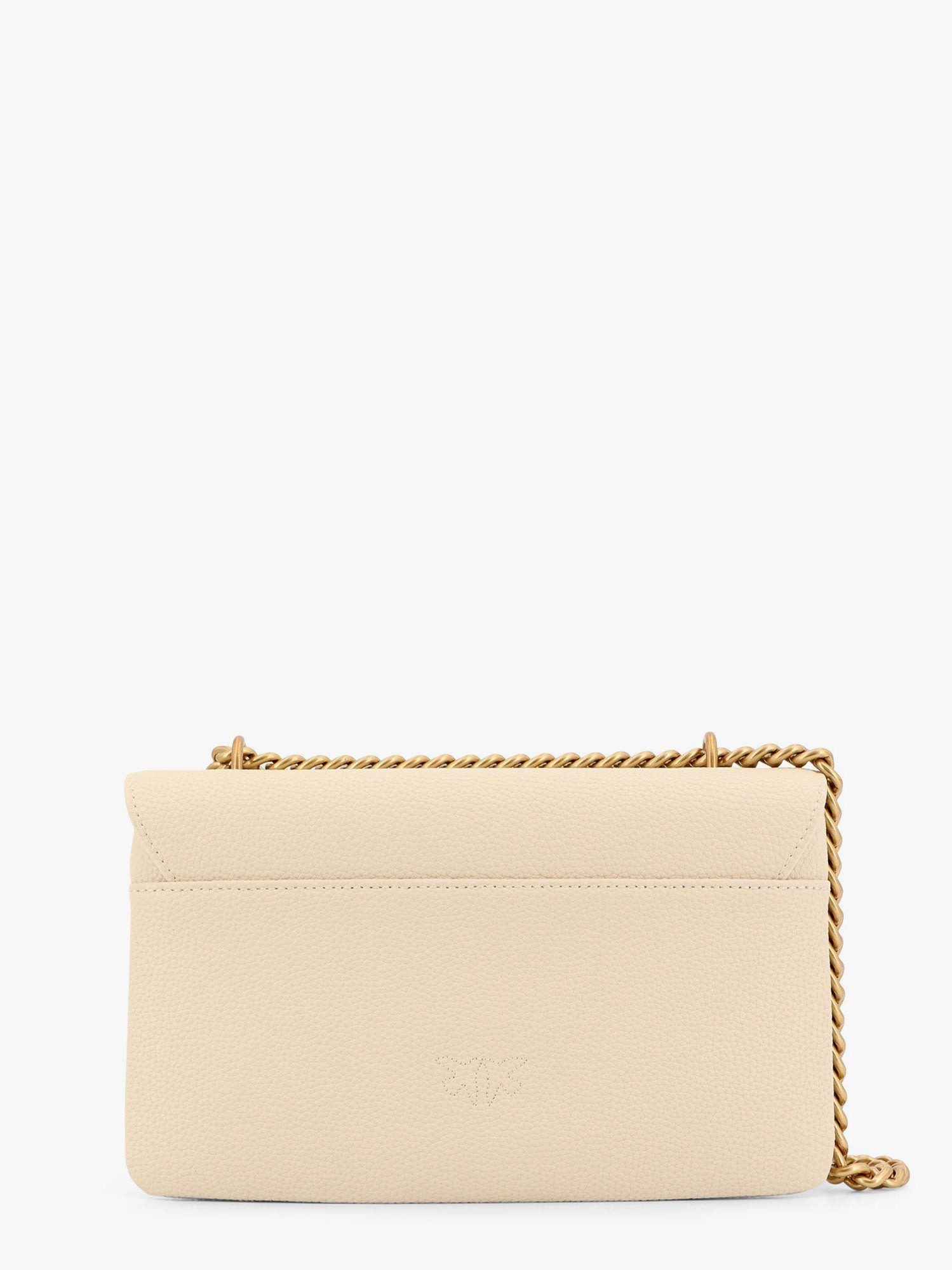 Pinko Leather Shoulder Bag With Metal Love Birds Buckle - 2