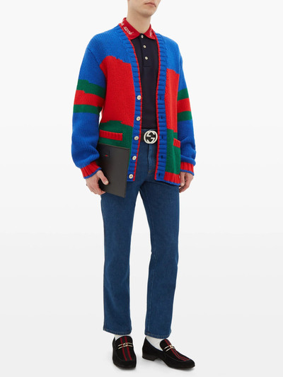 GUCCI Mickey Mouse patch-embroidered jeans outlook