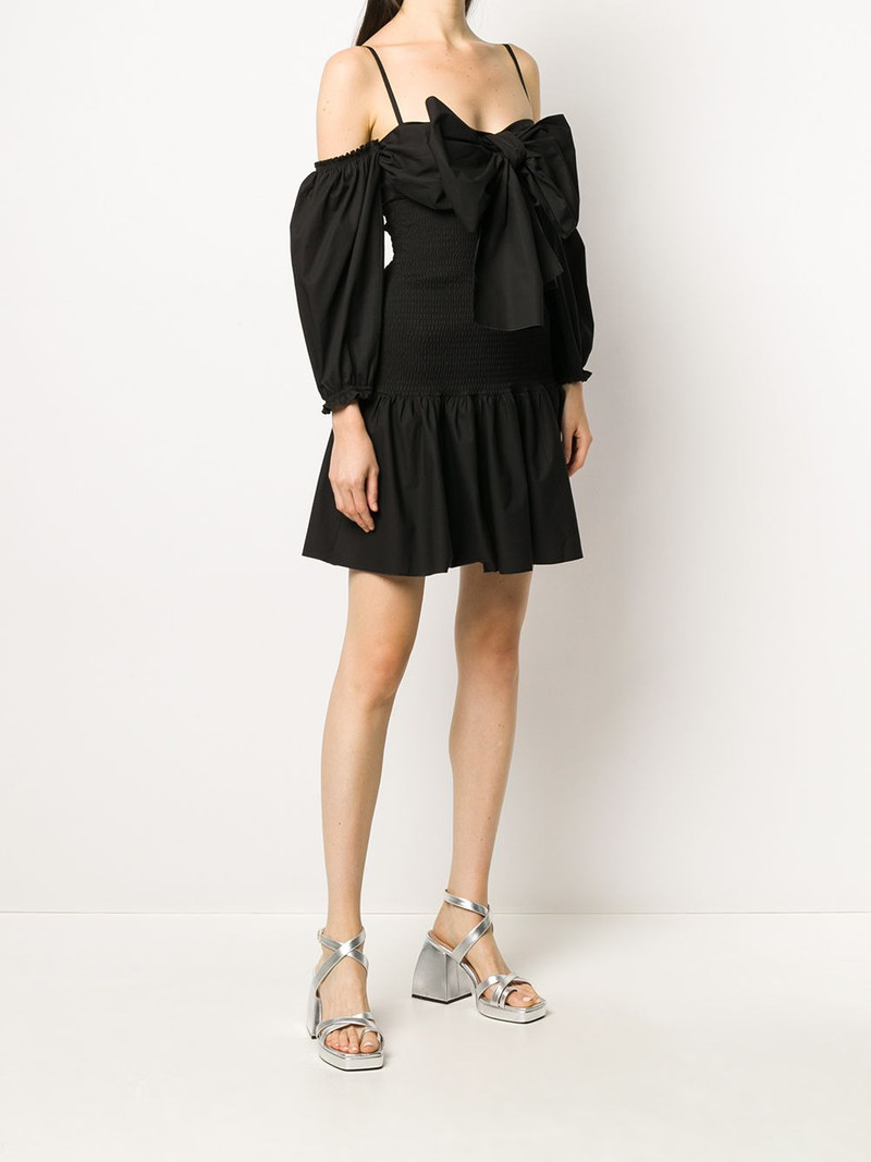 bow-detail poplin dress 3