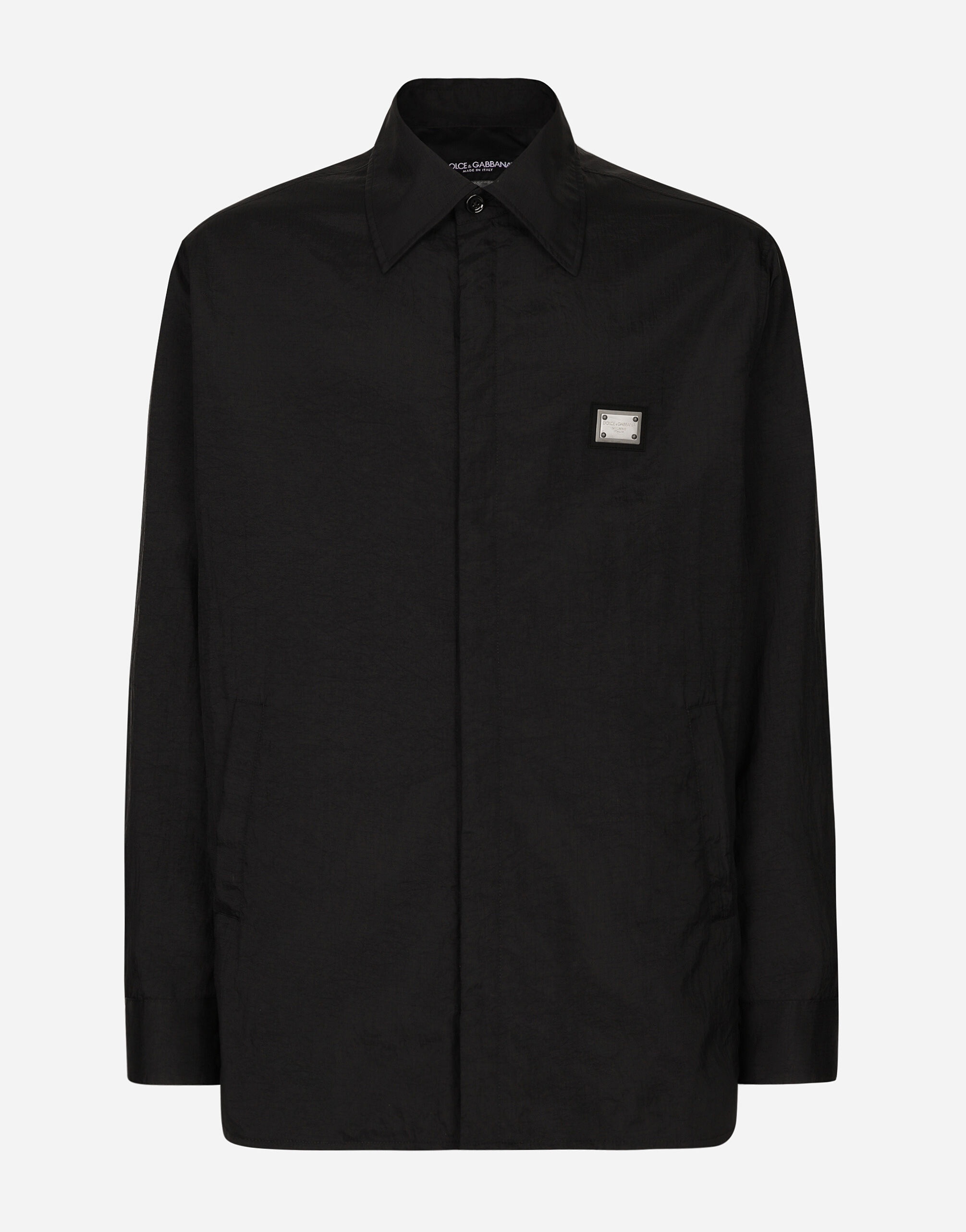 Technical fabric shirt with tag - 1