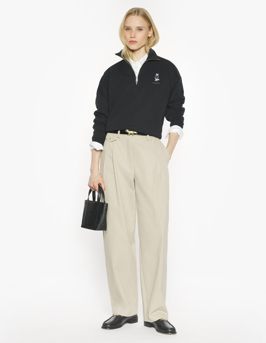 DRESSED FOX HALF ZIP SWEATSHIRT - 2