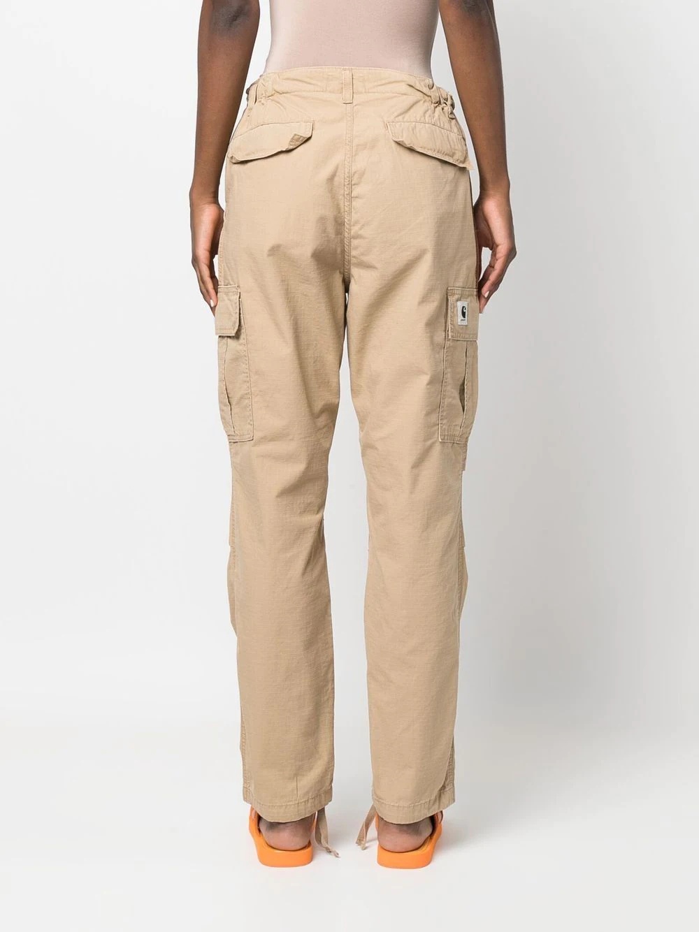 cargo straight-leg trousers - 5