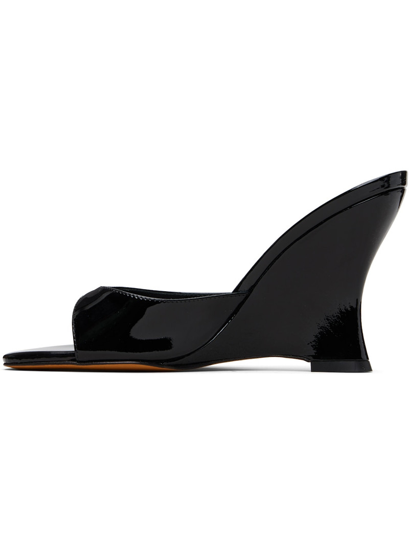 Black Lido Wedge Heeled Sandals 3