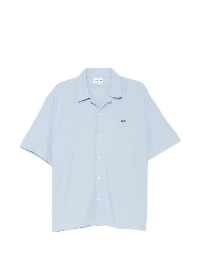 logo-embroidered shirt 1