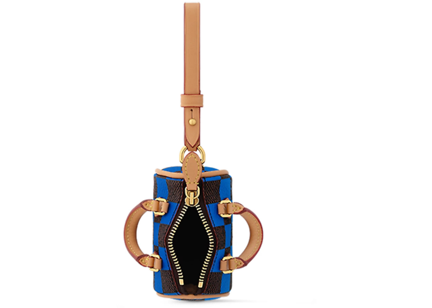 Louis Vuitton Damier Pop Mini Speedy Bag Charm Blue - 3
