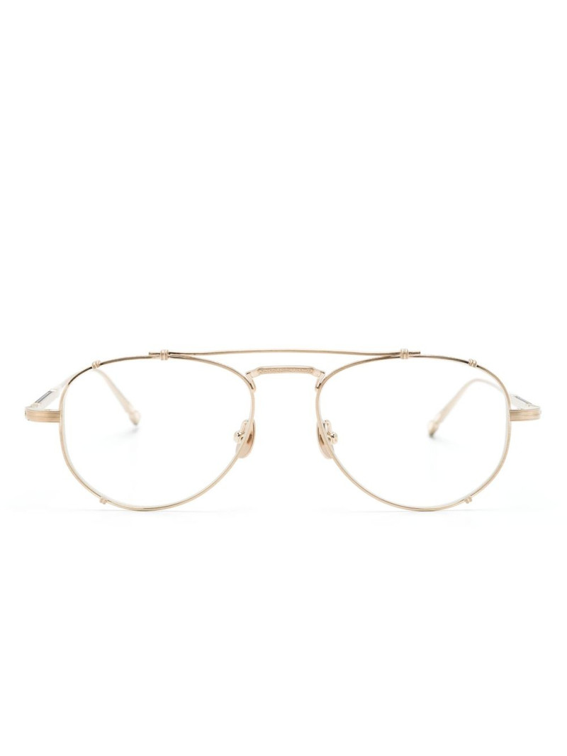 M3142 geometric-frame glasses 1