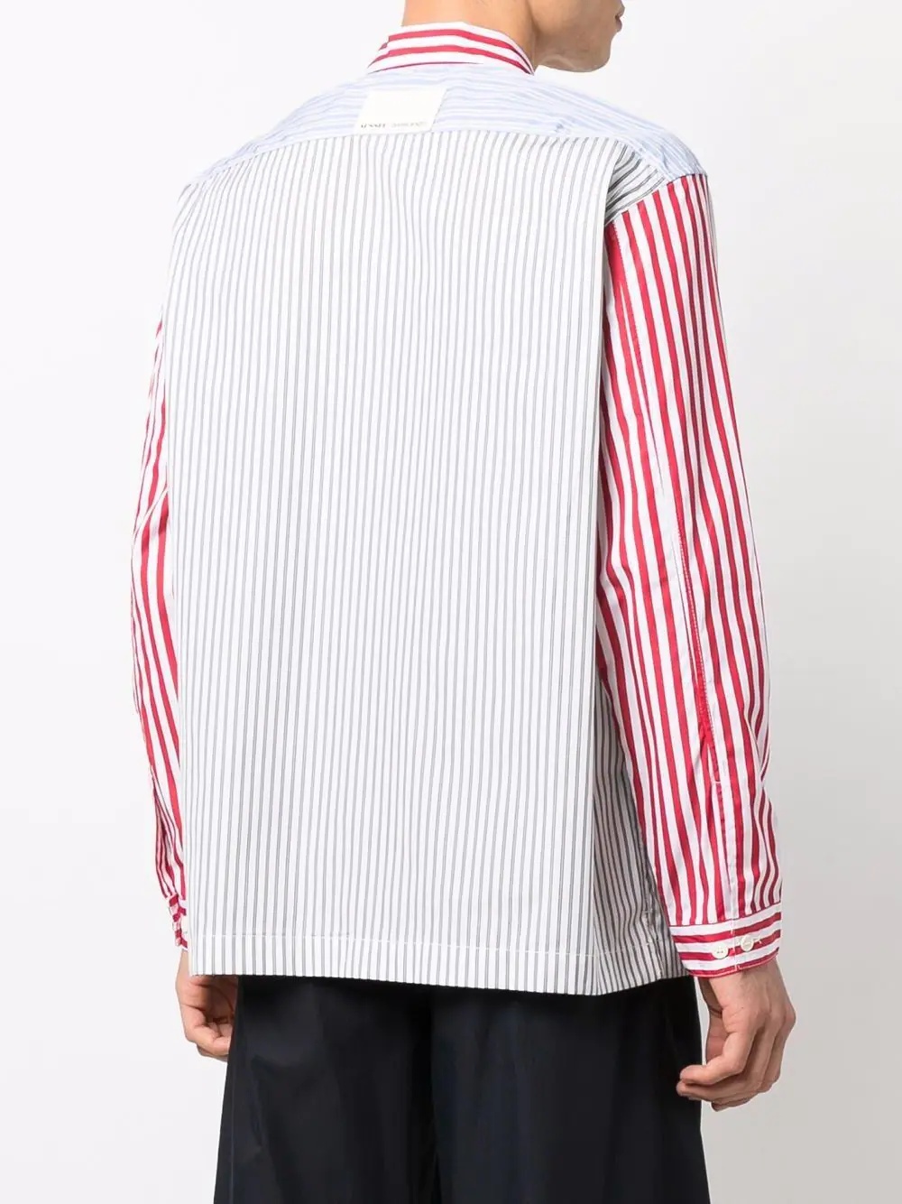 stripe-print cotton shirt - 4