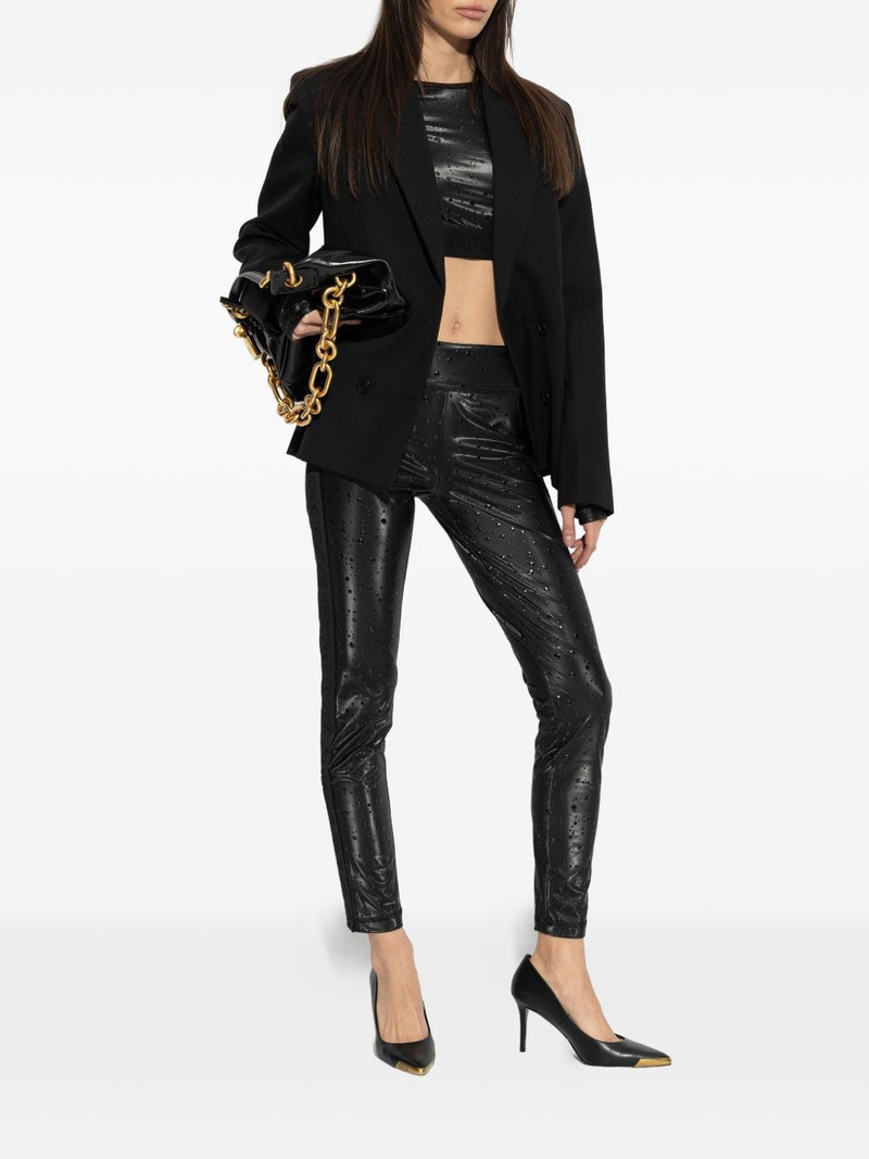 VERSACE JEANS COUTURE water drop-print leggings outlook