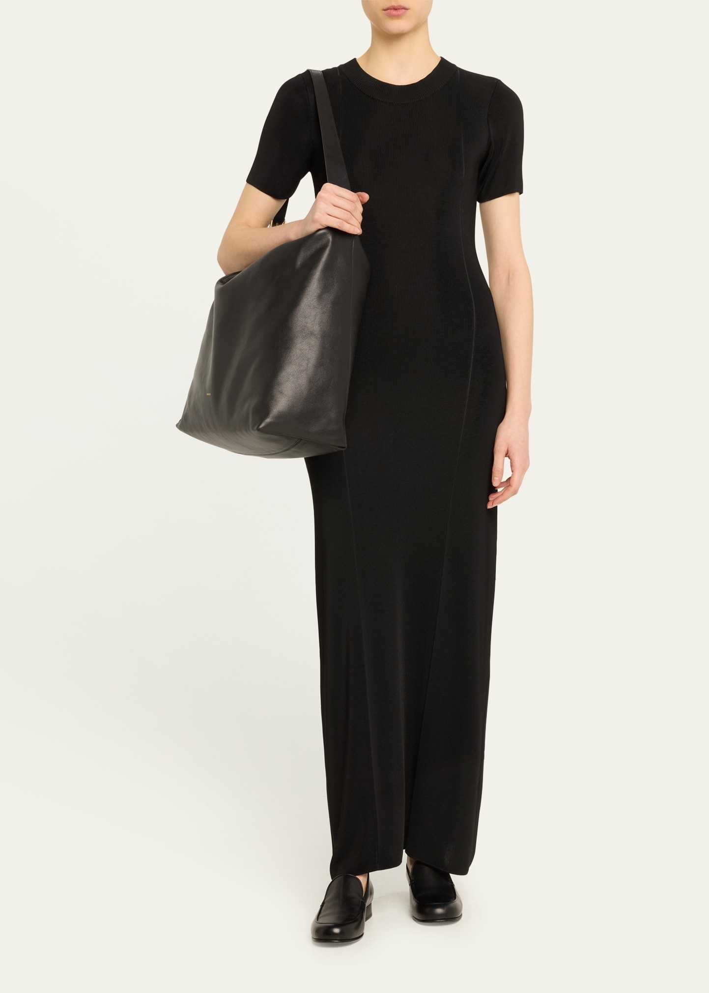 Marli Fold-Over Flap Leather Tote Bag - 5