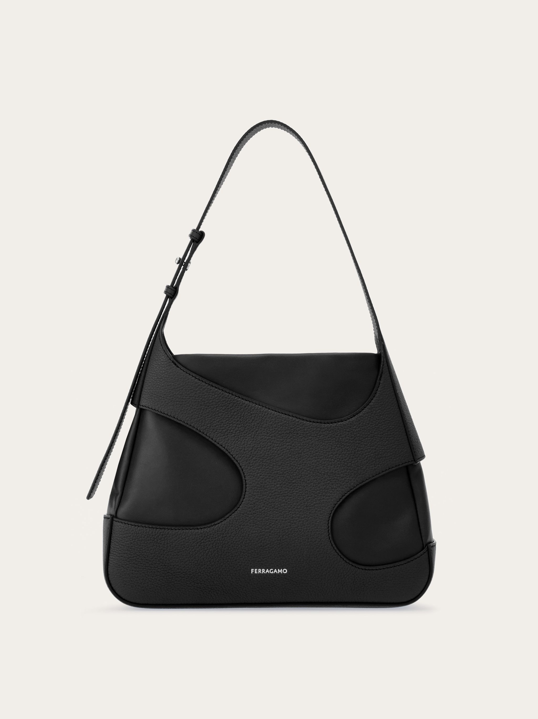 FERRAGAMO Shoulder bag with cut-out detailing (M) | REVERSIBLE
