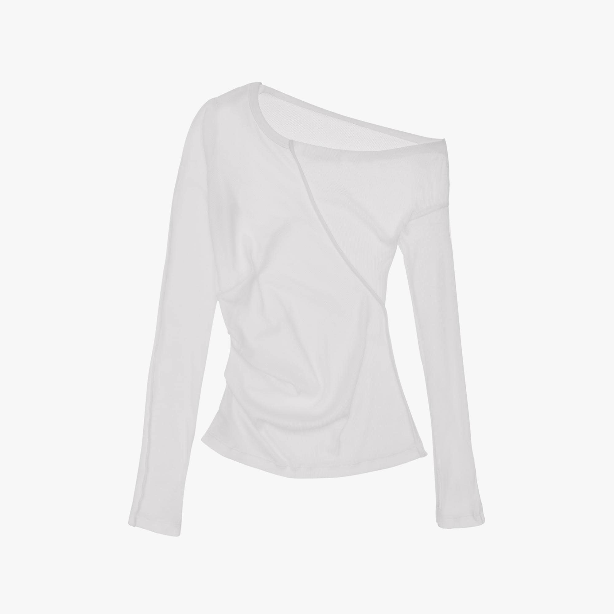 ASYMMETRIC LONG SLEEVE TOP - 1