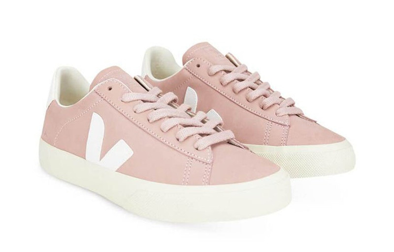 Veja Campo Nubuck Lace-Up 'Pink White' CP132683 3