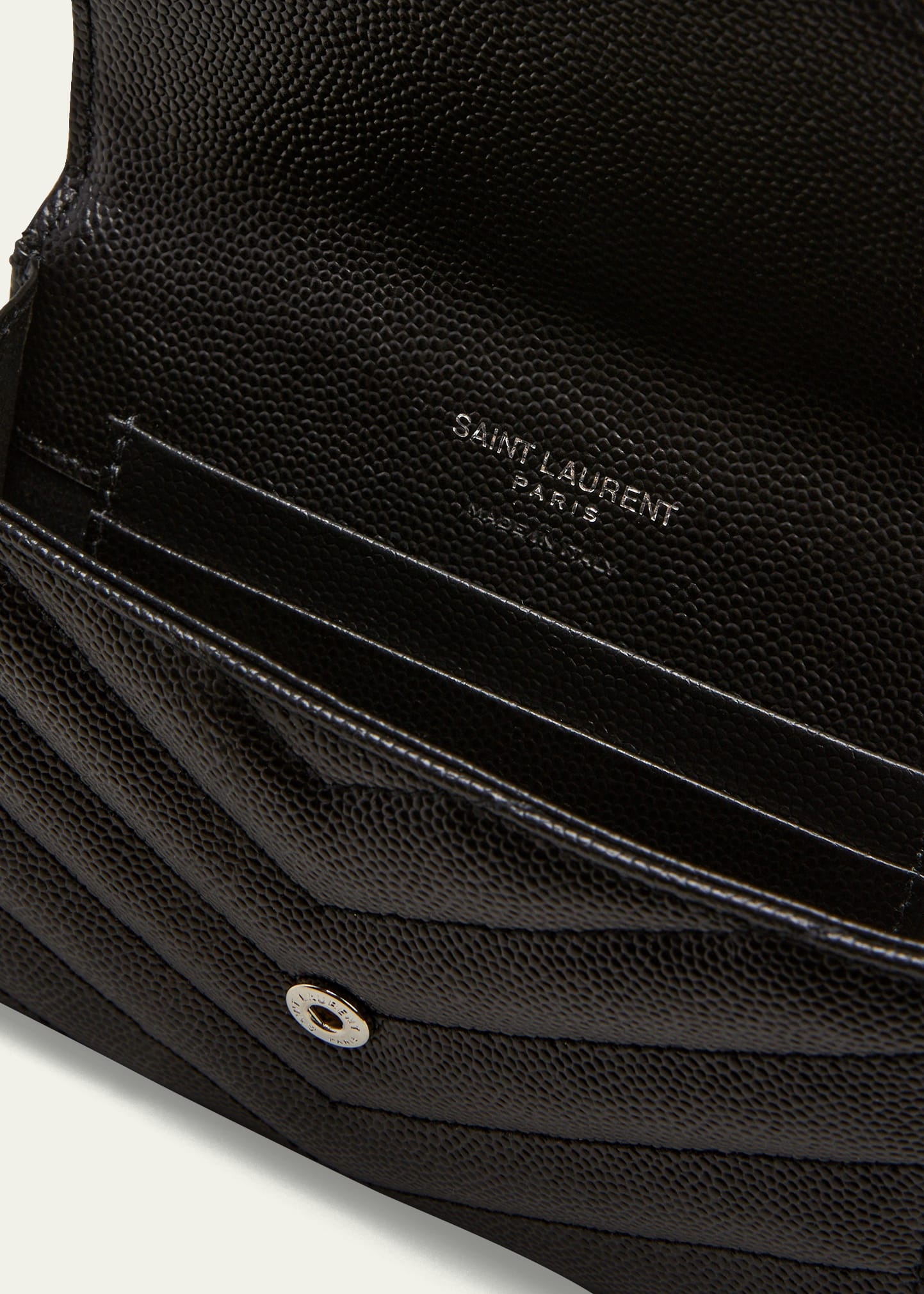 YSL Grain de Poudre V-Flap Card Case - 4