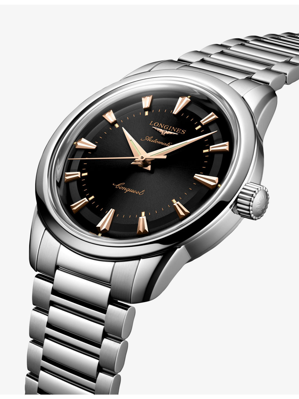 L1.649.4.52.6 Conquest Heritage Stainless-Steel Automatic Watch - 2