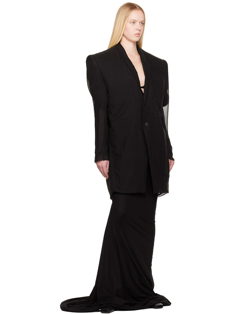 Rick Owens Black Hollywood Ricks Fogpocket Tatlin Blazer outlook