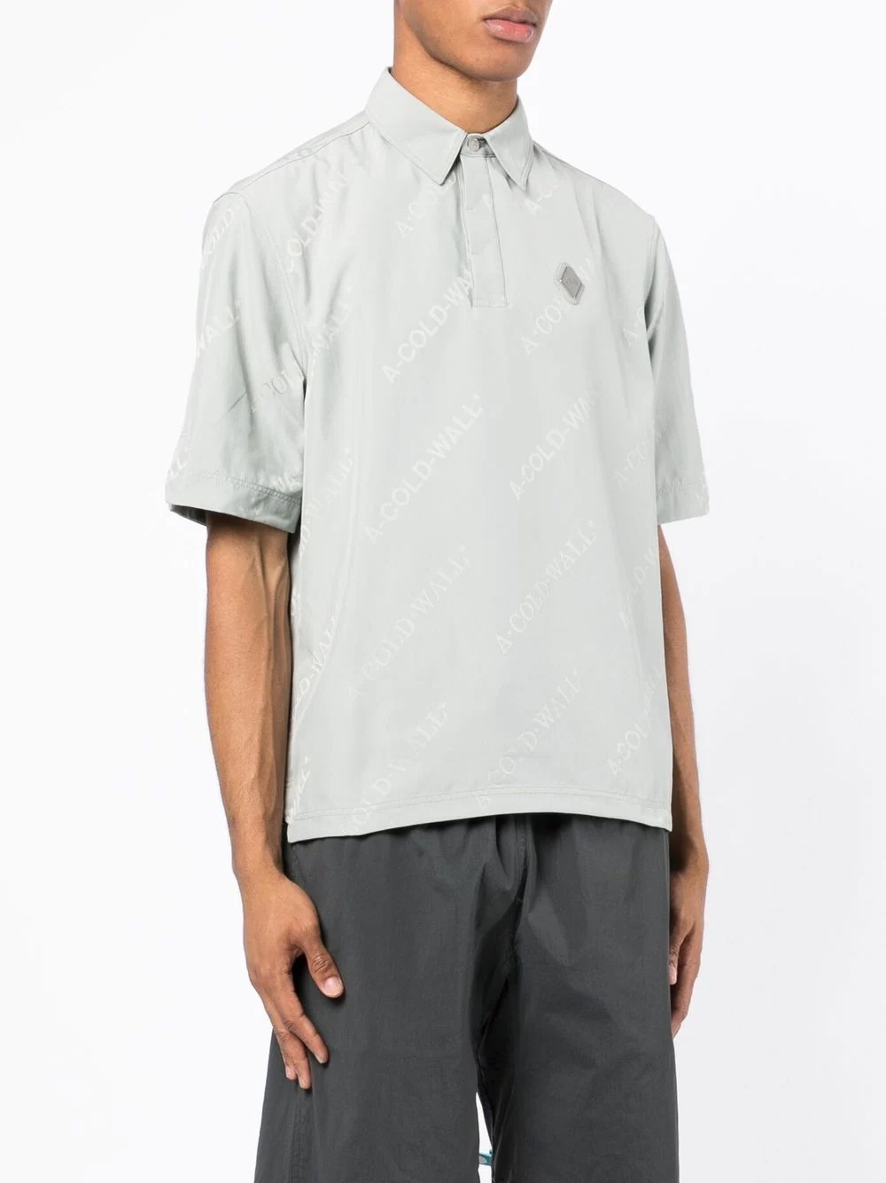 logo-print polo shirt - 3