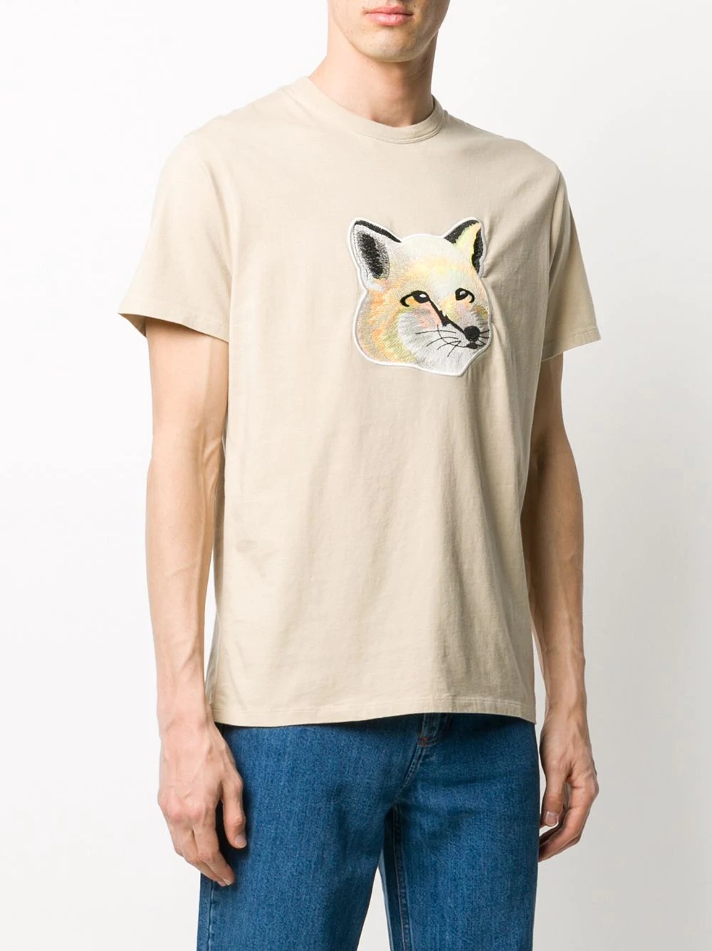 Fox Head appliqué T-shirt - 4