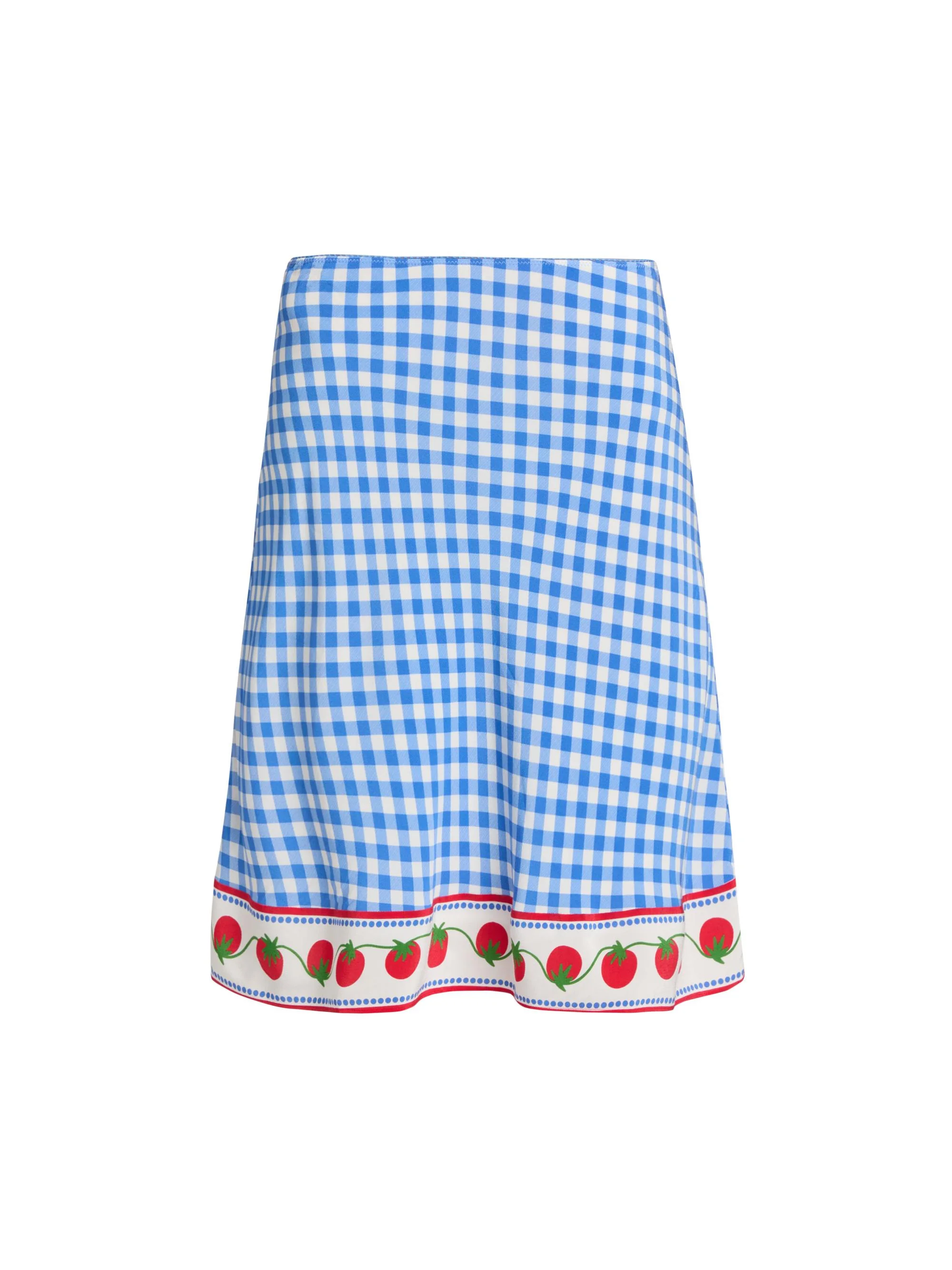 Women's Grazia Gingham A-Line Skirt - Gingham Tomatoes - 1