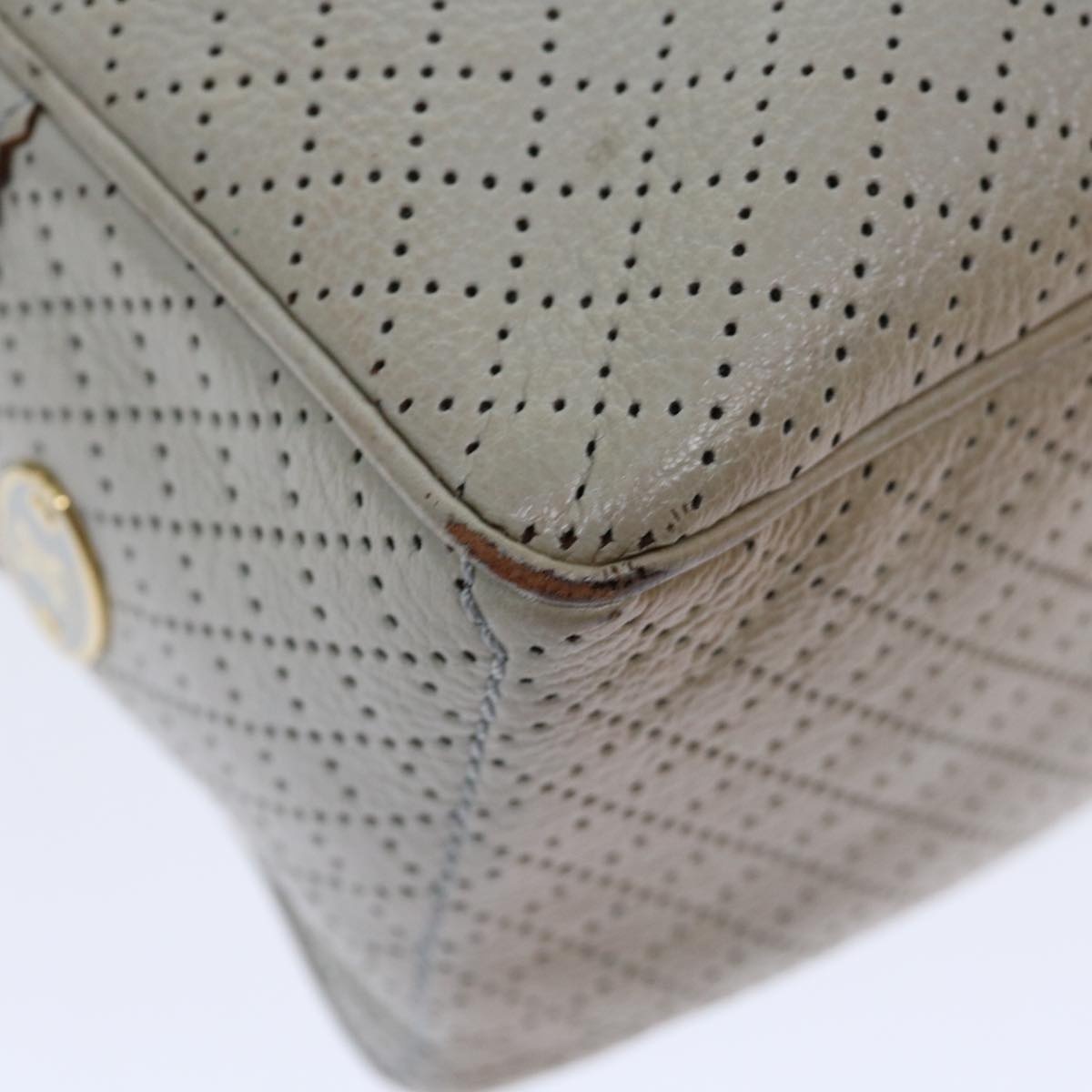 CELINE Hand Bag Leather Gray - 14
