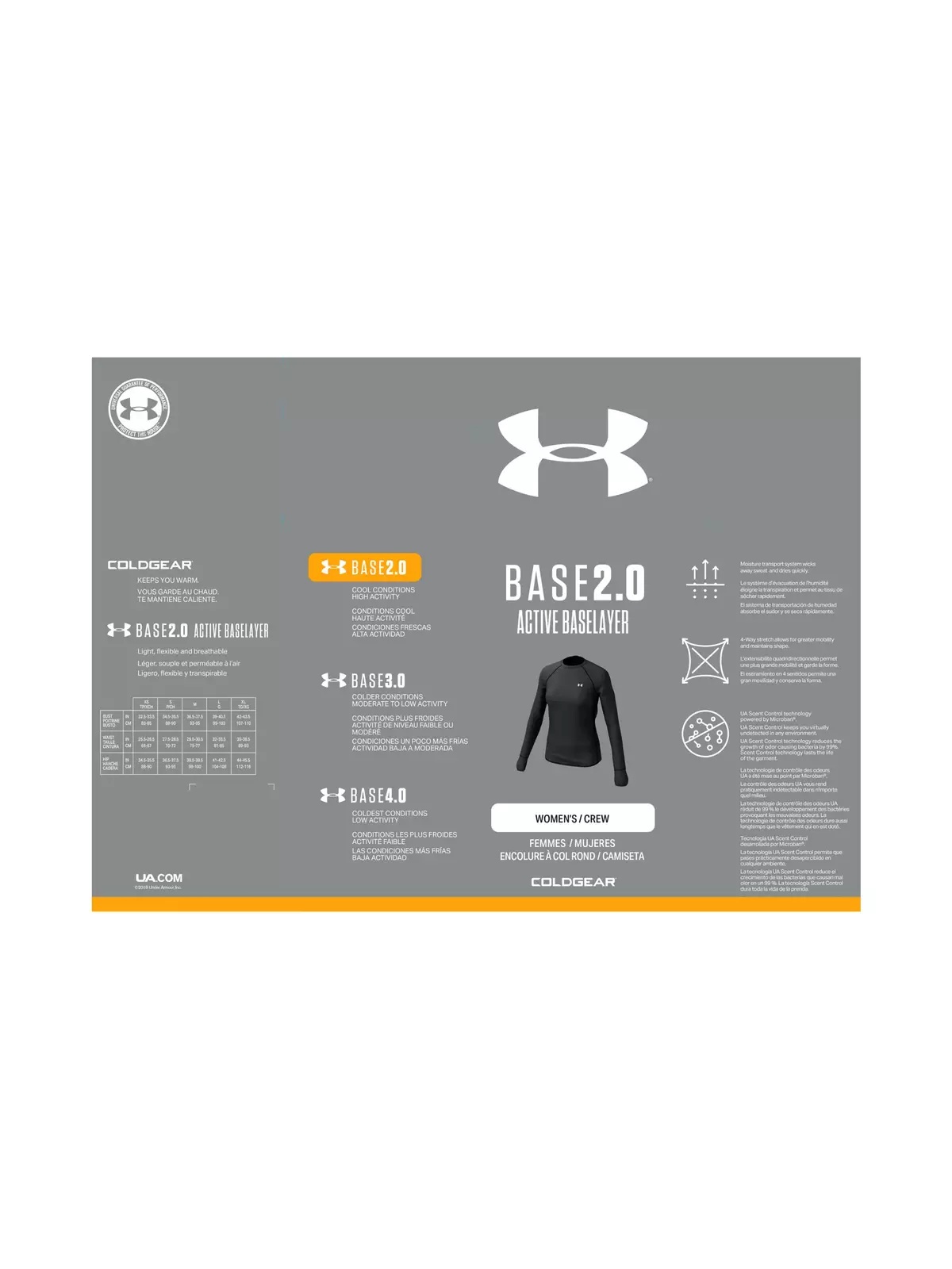 ColdGear Base 2.0 Crew Long Sleeve Shirt - 6