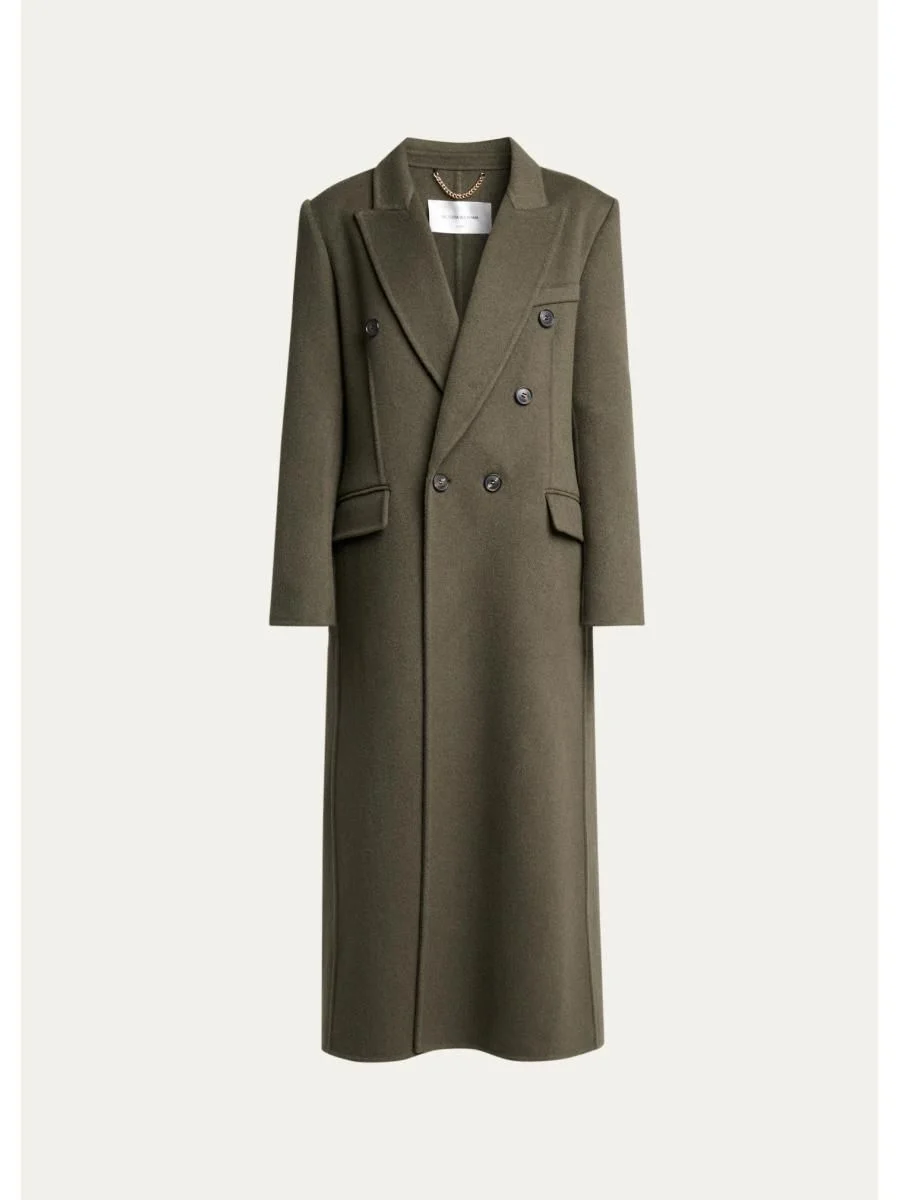 Catriona Wool-Blend Double-Breasted Coat - 1