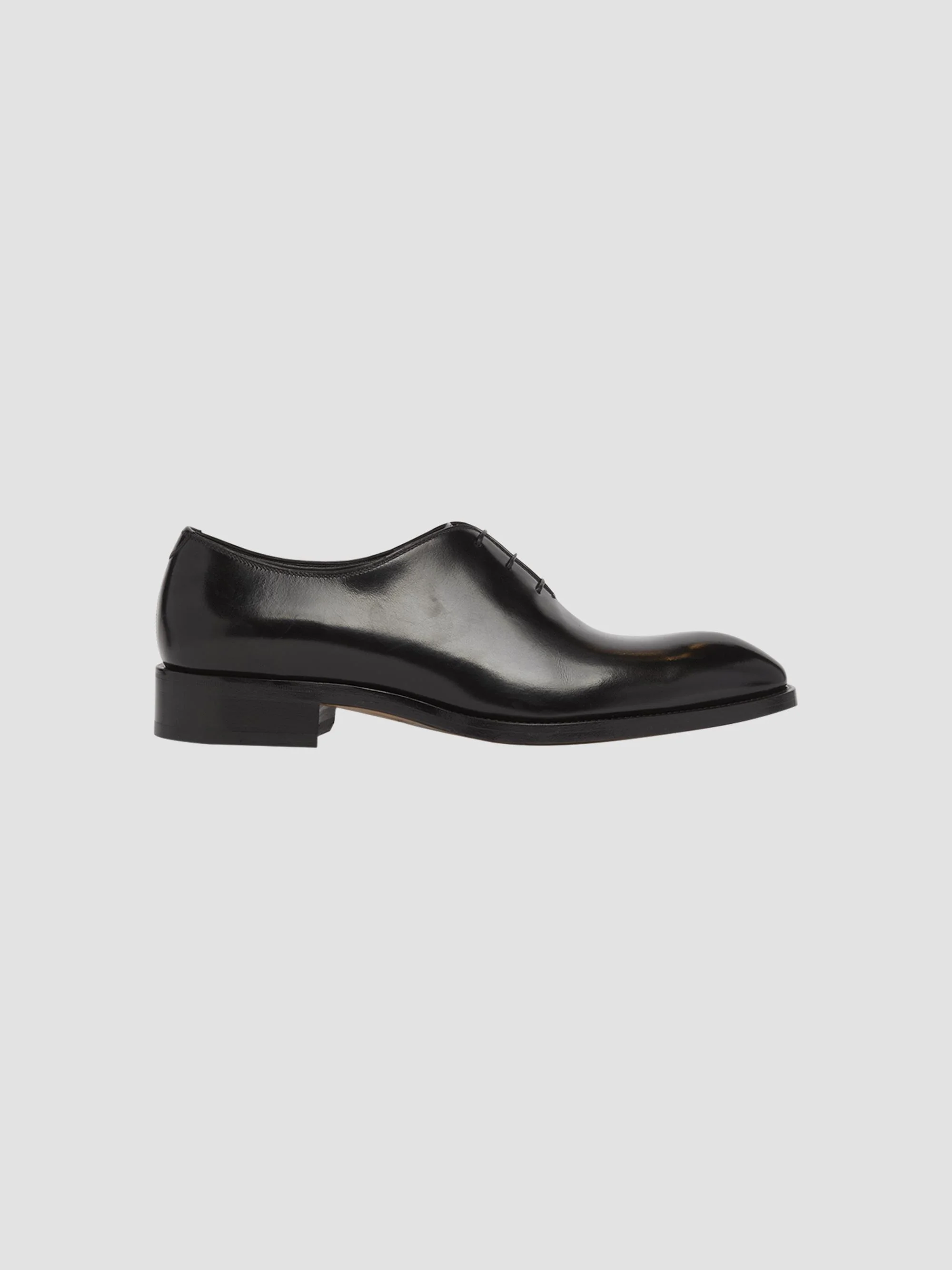 Men's Vincent Burnished Leather Oxfords - Black - 1