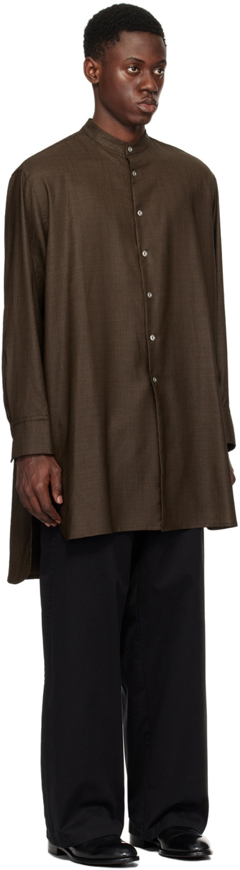 Omar Afridi Brown Omar Shirt outlook