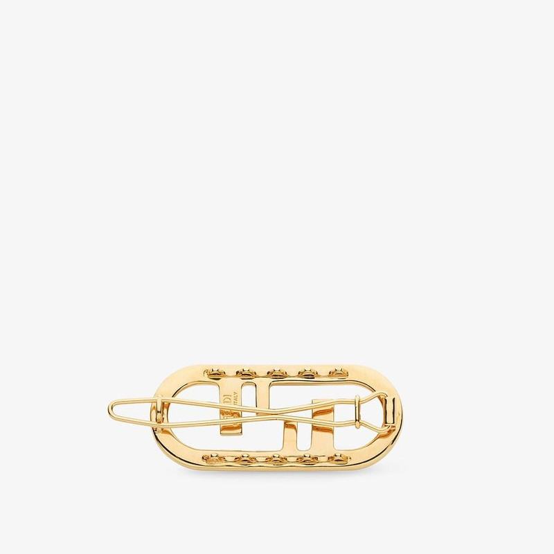 FENDI Gold-colored hair clip outlook