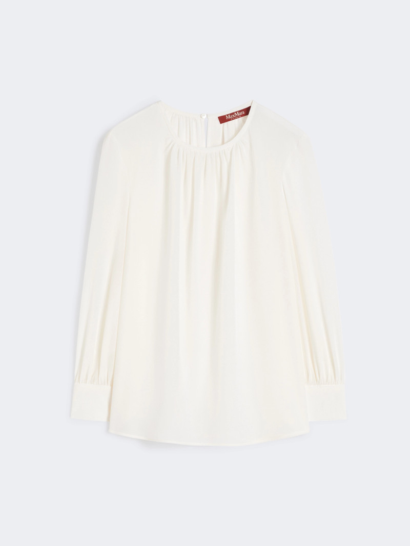 COLMO Silk crew-neck blouse - SILK 1