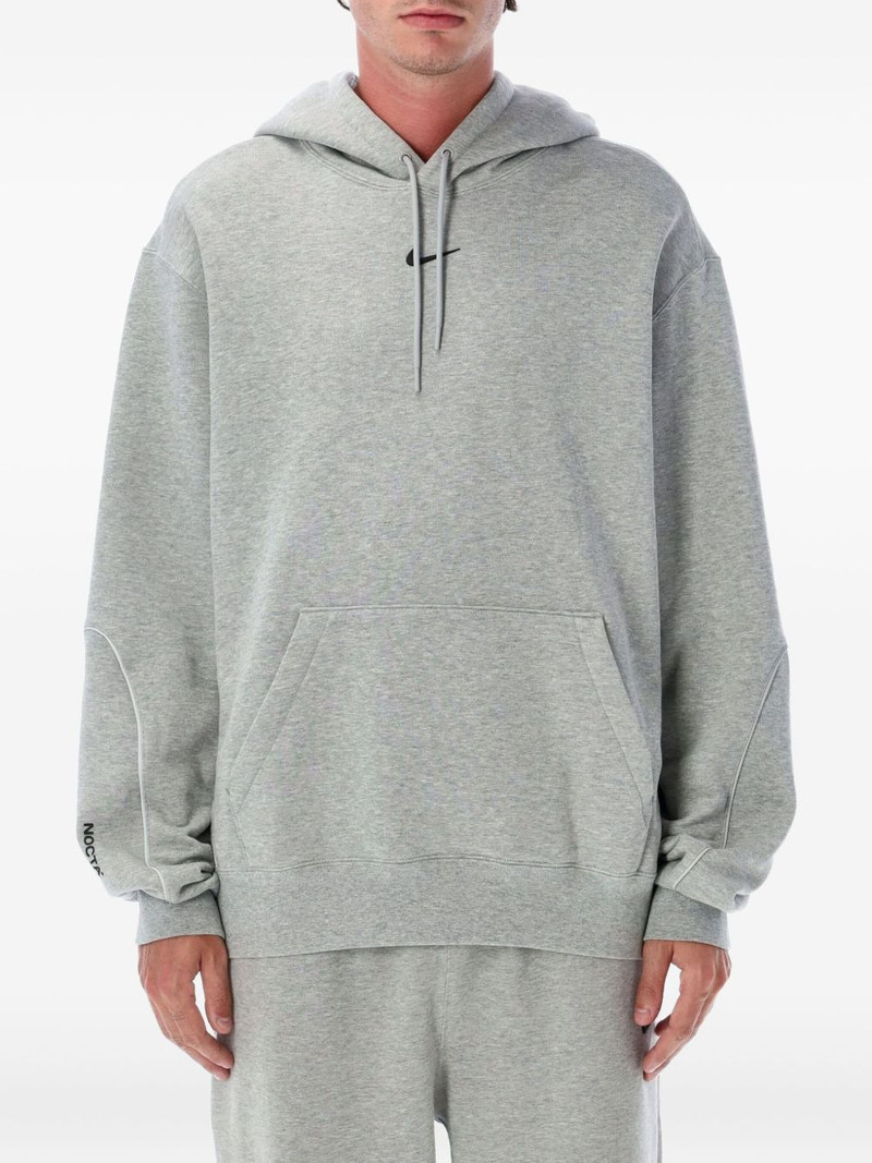 embroidered-logo hoodie 1