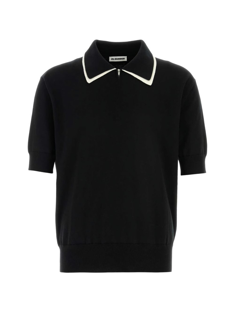 contrast-collar polo shirt 1