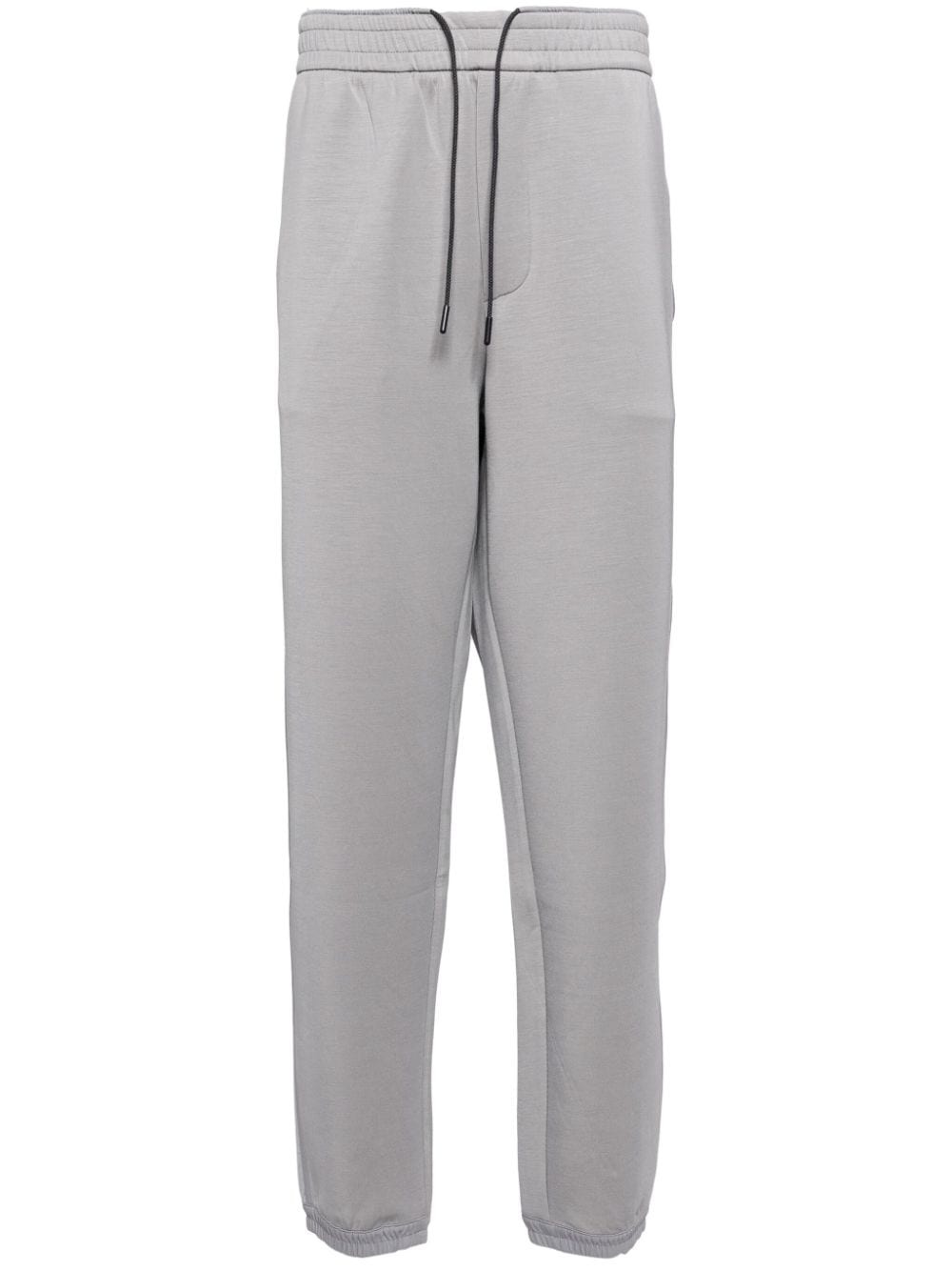 mélange-effect straight-leg track pants - 1