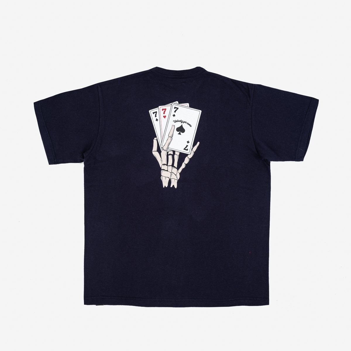 IHPT-777-NAV 6.5oz 777 Cut Printed Loopwheel Crew Neck T-Shirt - Navy - 4