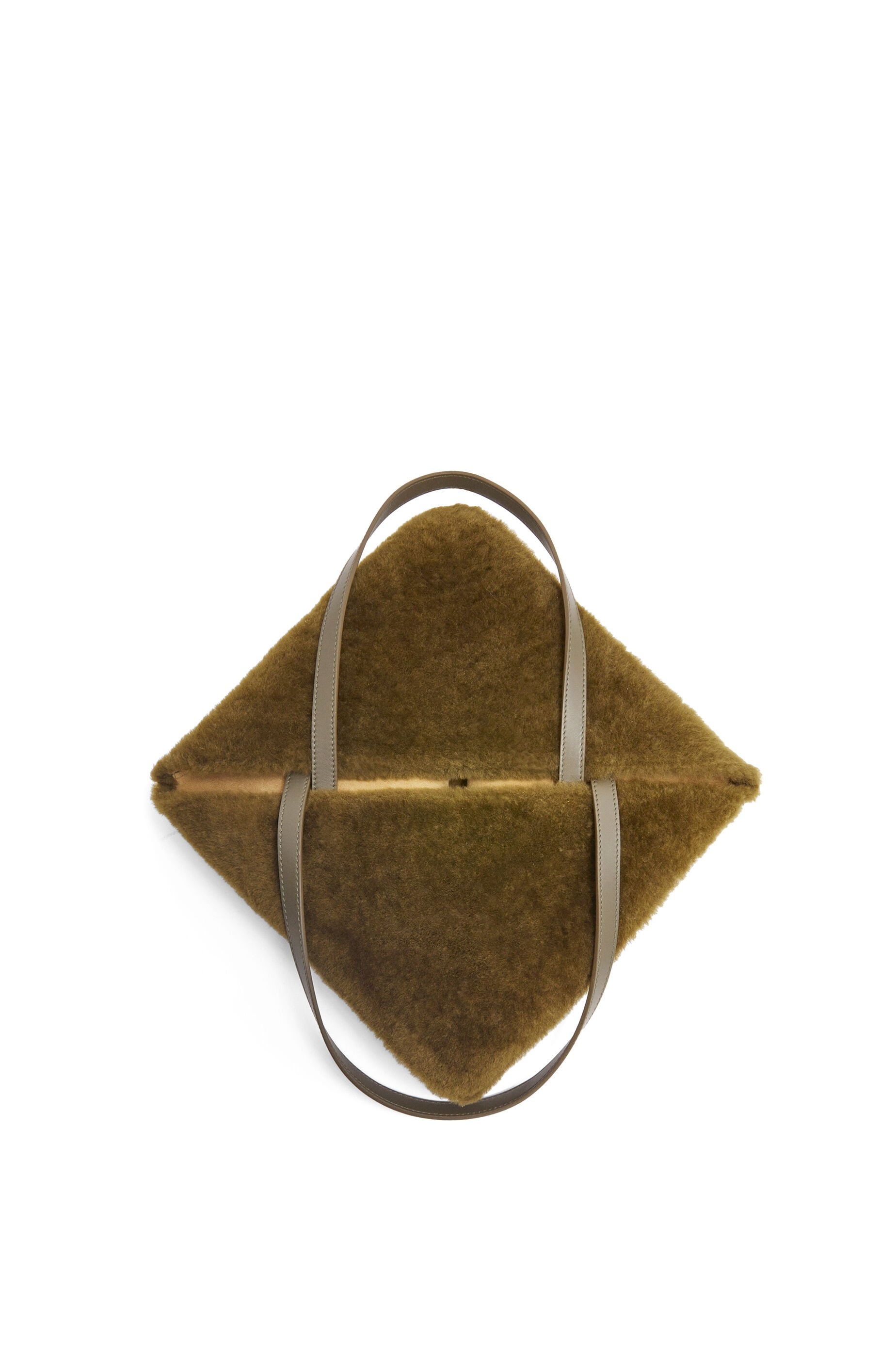 Puzzle Fold Tote in shearling - 8